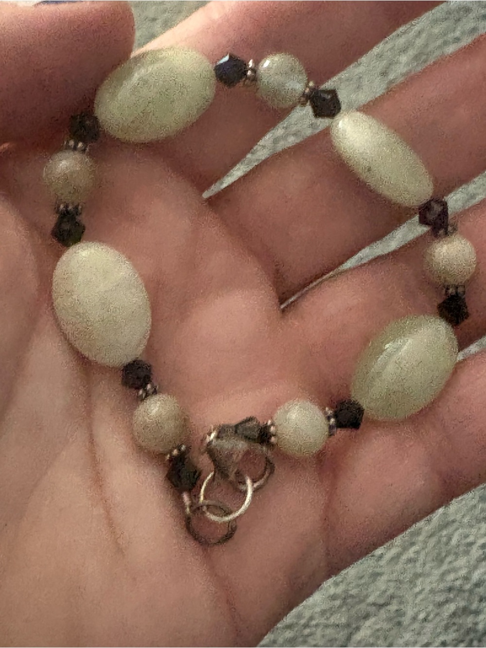 Handcrafted Light Green Beaded Bracelet